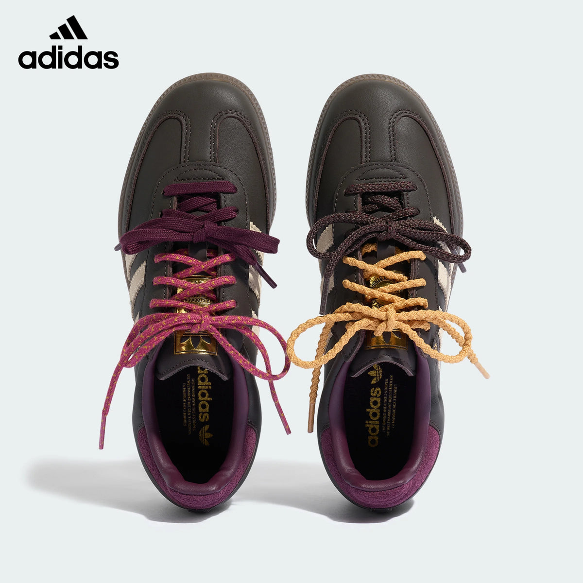adidas samba  women's shoes  men's samba sneakers Dark Brown Maroon Sneakers