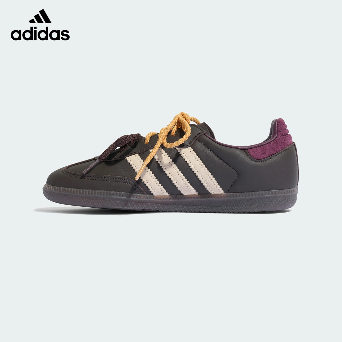 adidas samba  women's shoes  men's samba sneakers Dark Brown Maroon Sneakers
