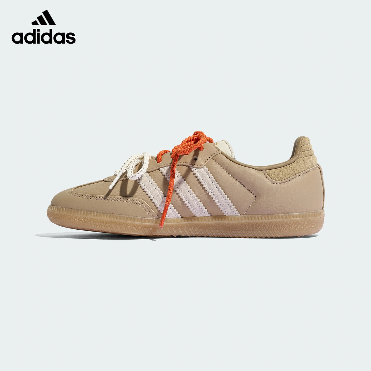 adidas samba  women's shoes  men's samba sneakers Cream Woven Gum Sneakers