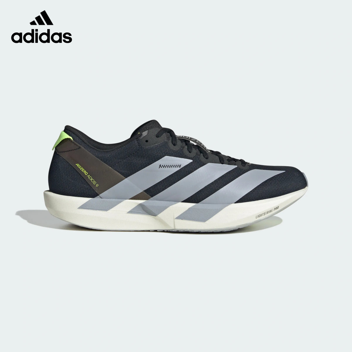 Adidas Adizero Adios 9 Black Silver Unisex Running Shoes