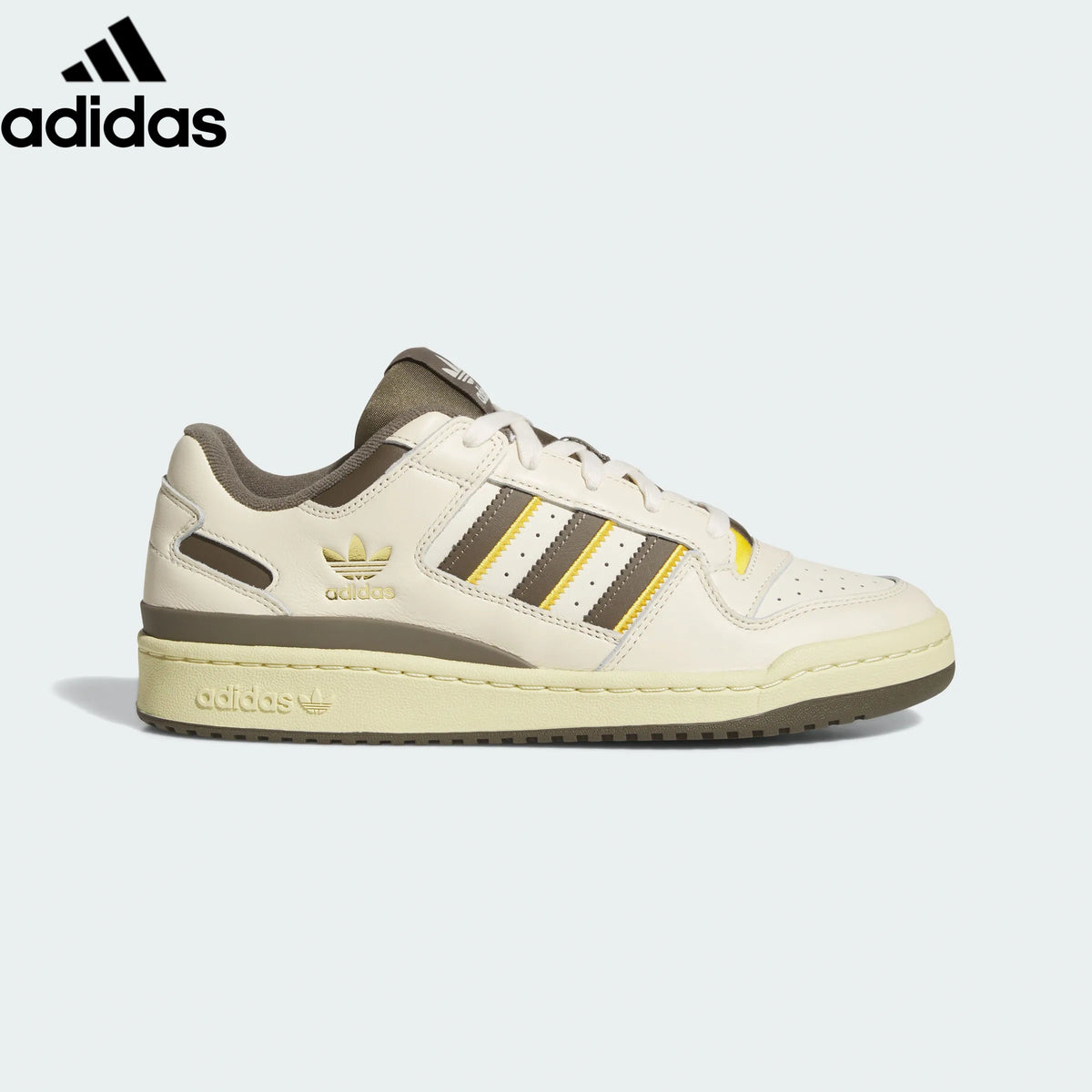 Adidas Forum Low Cream Brown Gold Unisex Sneakers