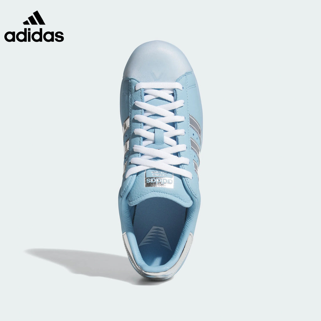 adidas Superstar Light Blue Silver Sneakers