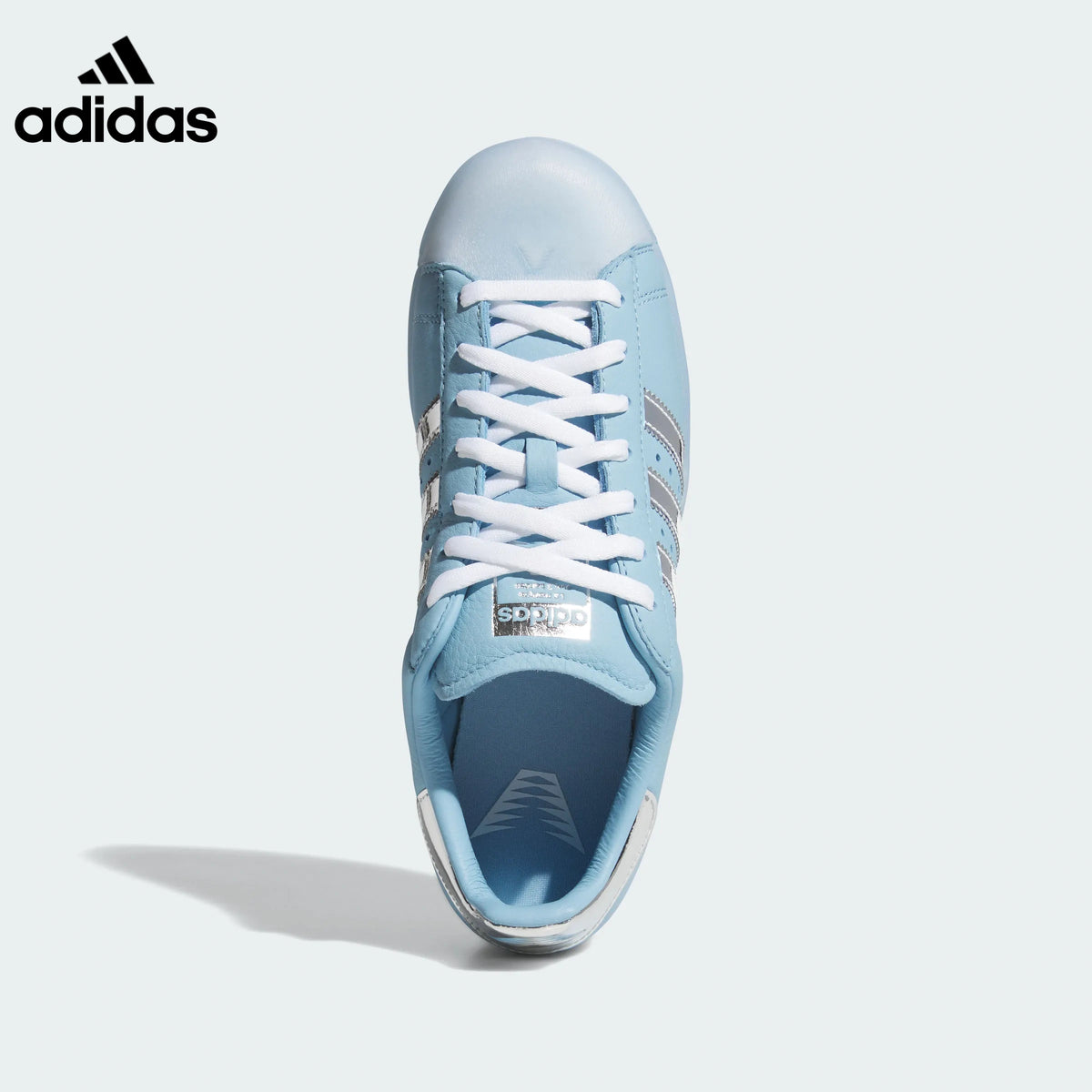 adidas Superstar Light Blue Silver Sneakers