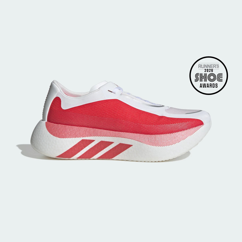 adidas Hyperboost Edge Sneakers – White and Red