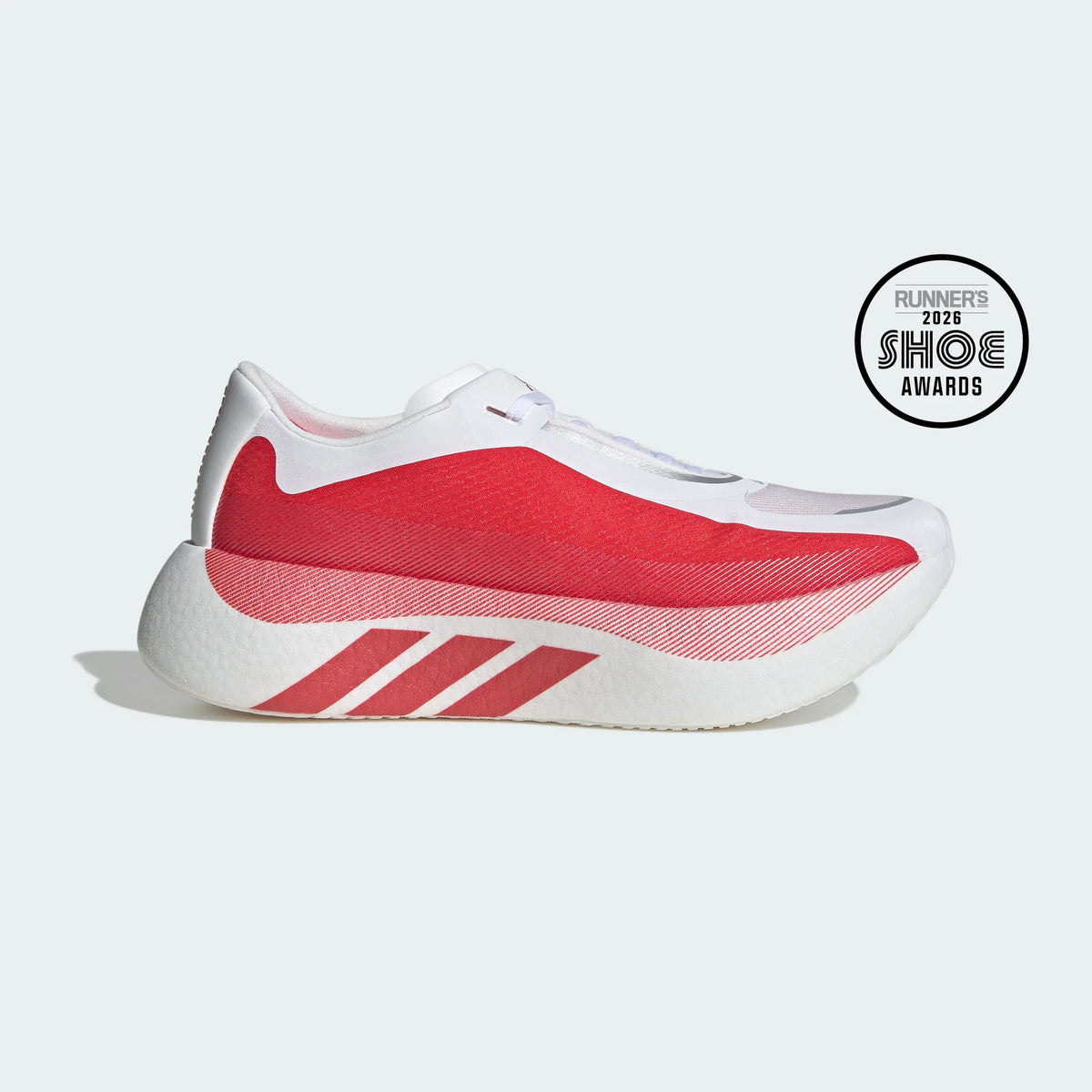 adidas Hyperboost Edge Sneakers – White and Red