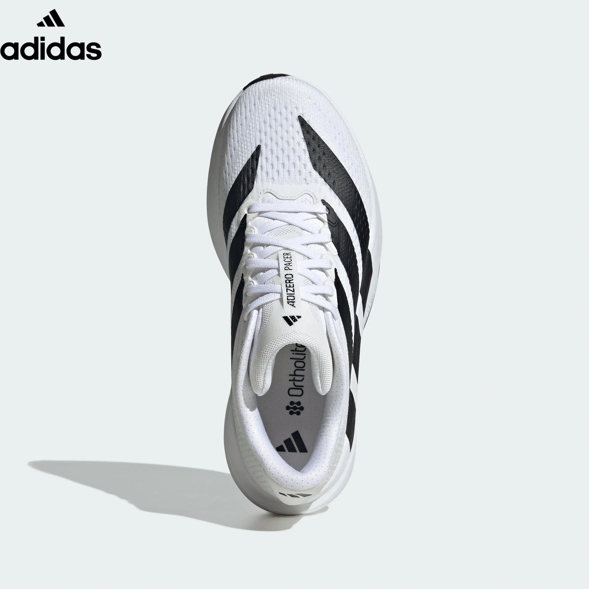 adidas Adizero Evo SL White Black Running Shoes