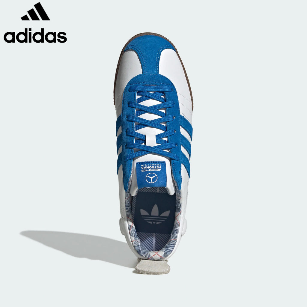 Adidas  samba  women's shoes  men's samba sneakers Samba White Blue Leather Unisex Sneakers