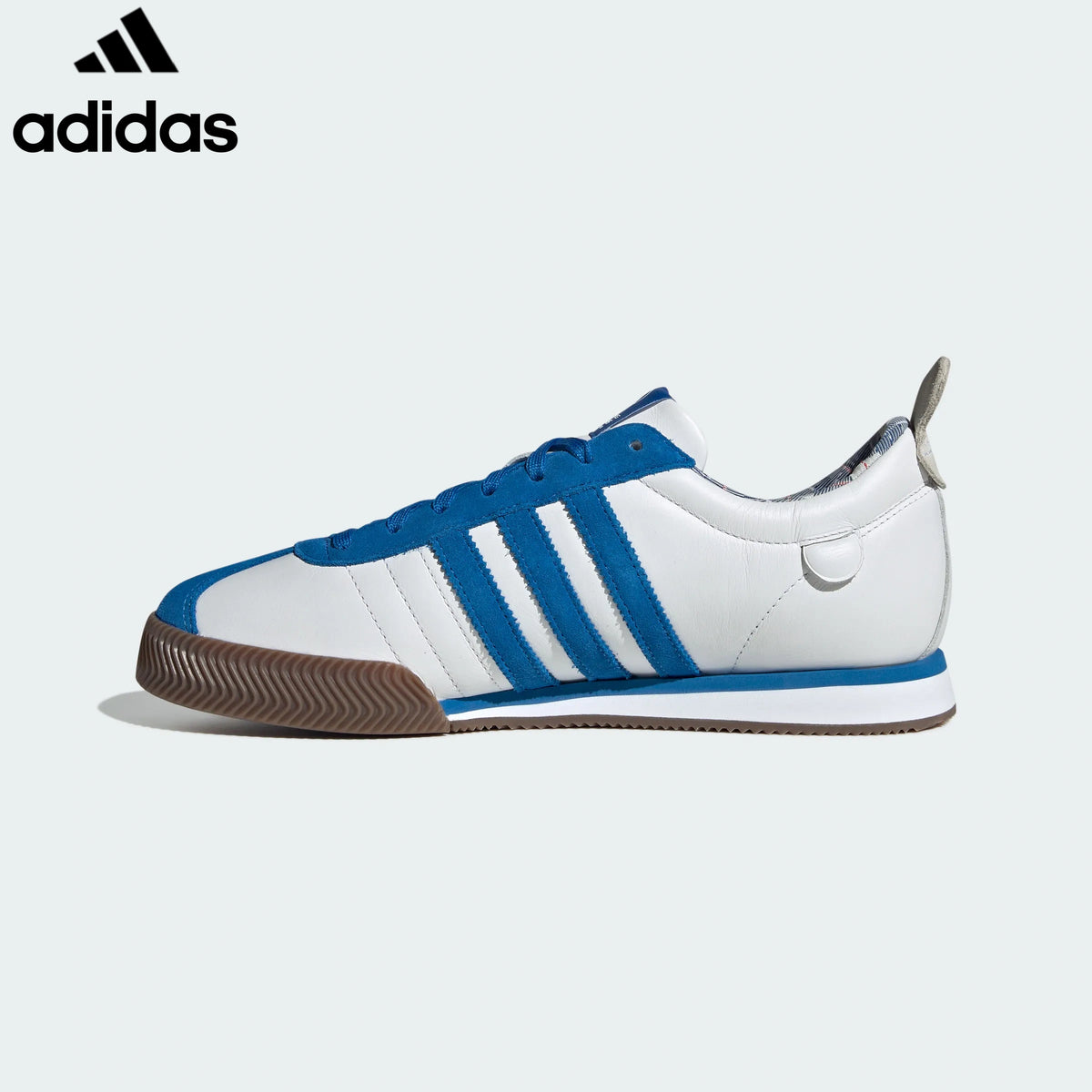 Adidas  samba  women's shoes  men's samba sneakers Samba White Blue Leather Unisex Sneakers