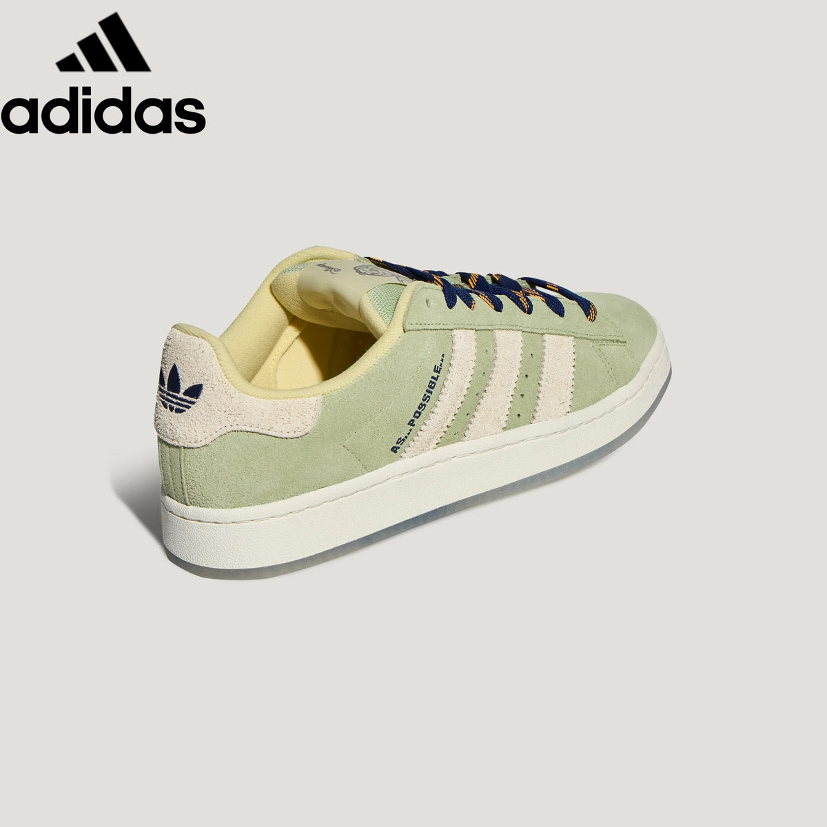 Adidas Campus Light Green Suede Unisex Sneakers