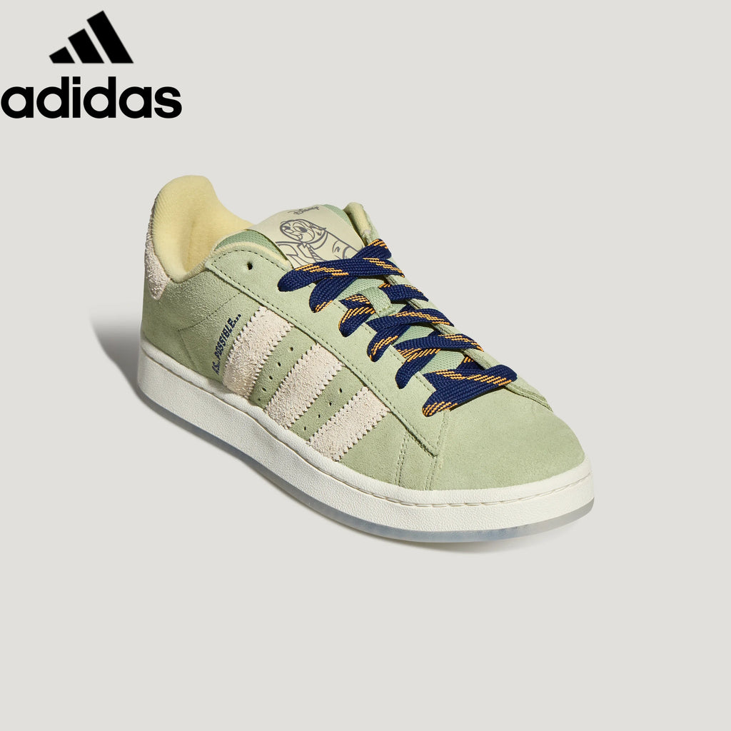 Adidas Campus Light Green Suede Unisex Sneakers