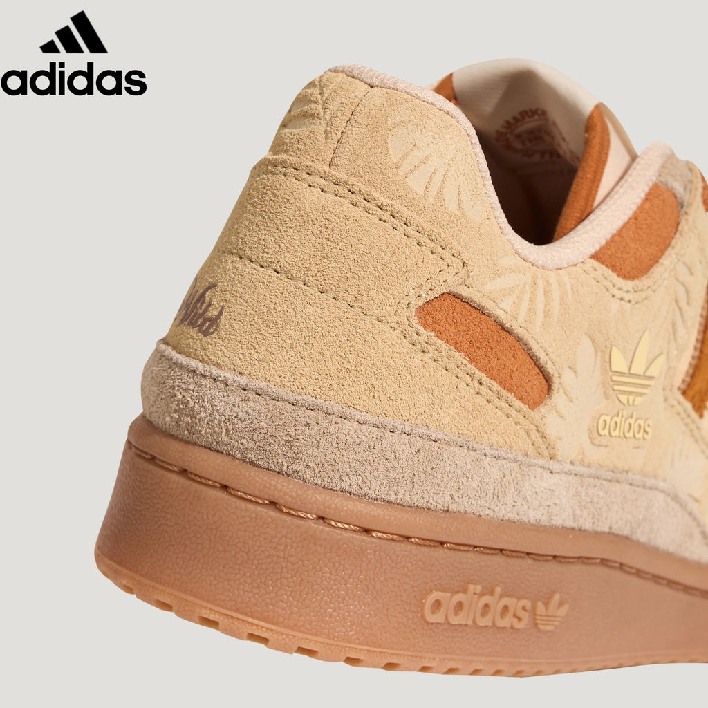 Adidas Forum Low Beige Brown Floral Unisex Sneakers