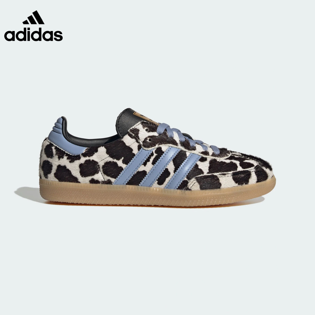 adidas Samba OG Cow-Print Sneakers – Light Blue