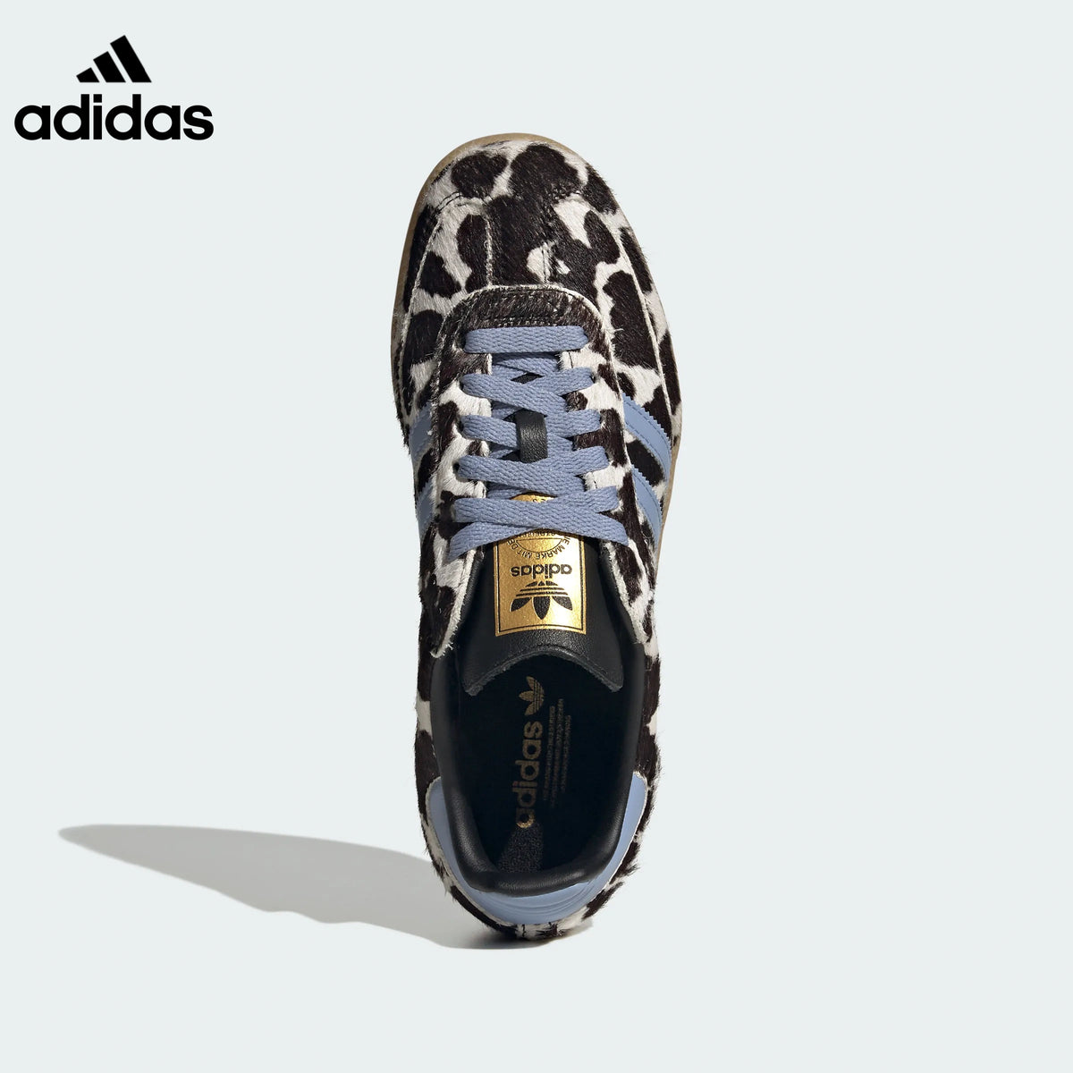 adidas Samba OG Cow-Print Sneakers – Light Blue