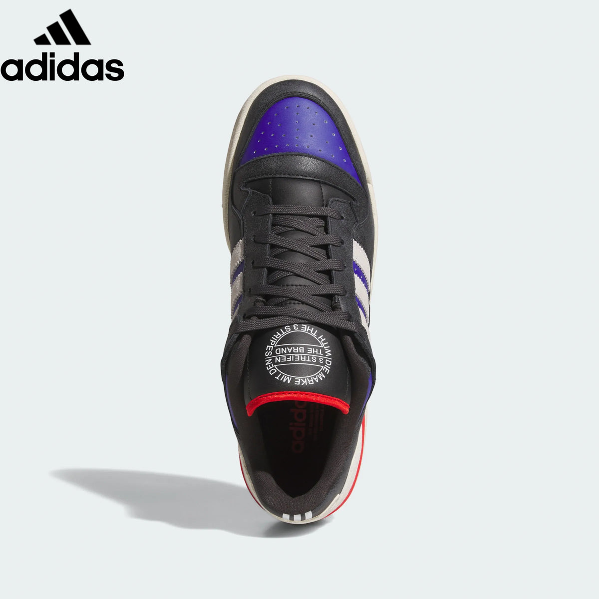 Adidas Forum Low Black Purple Red Unisex Sneakers