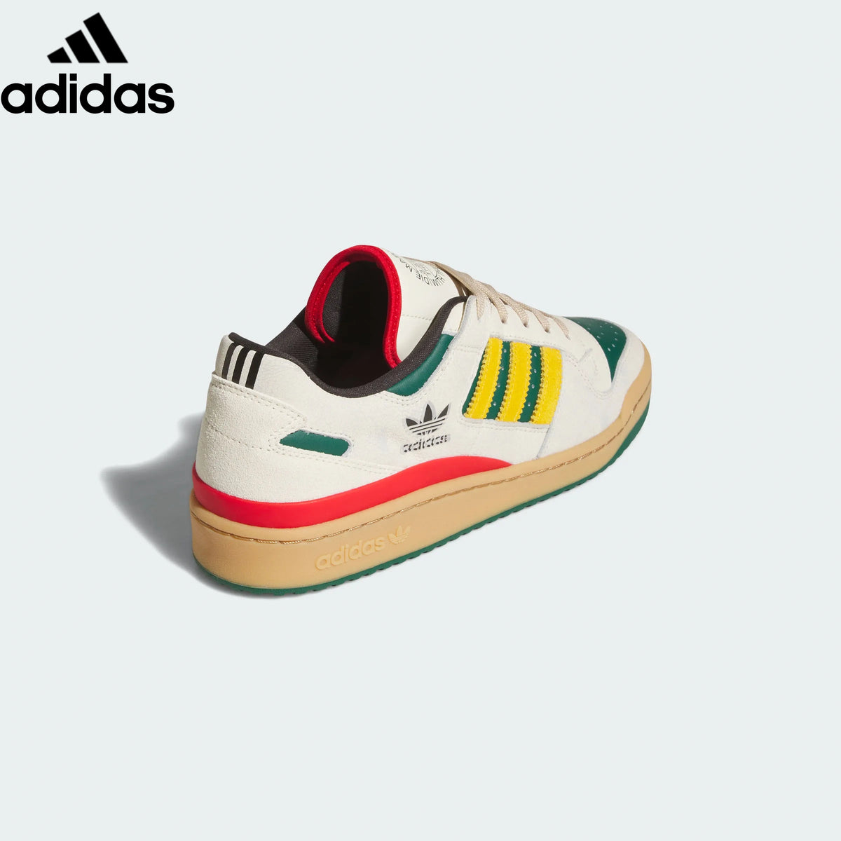 Adidas Forum Low Off White Yellow Green Unisex Sneakers