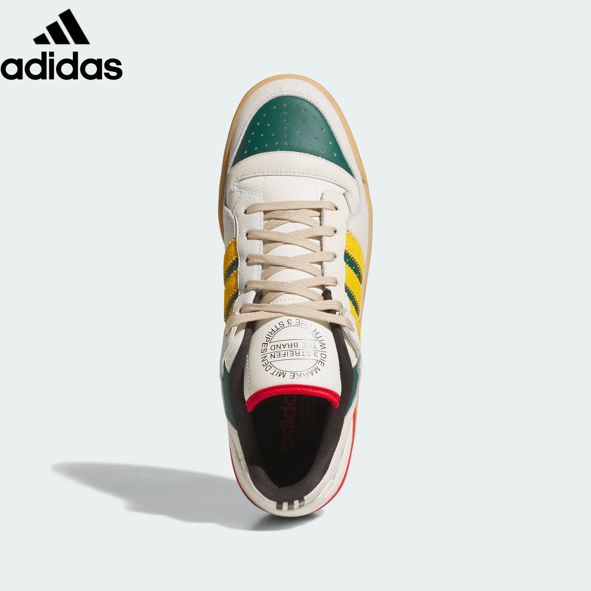 Adidas Forum Low Off White Yellow Green Unisex Sneakers