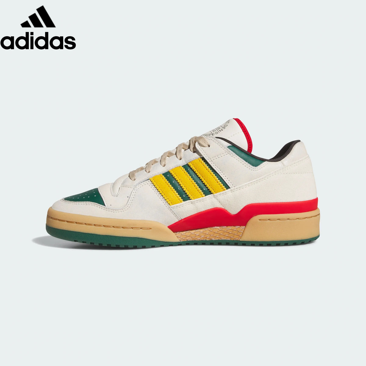 Adidas Forum Low Off White Yellow Green Unisex Sneakers