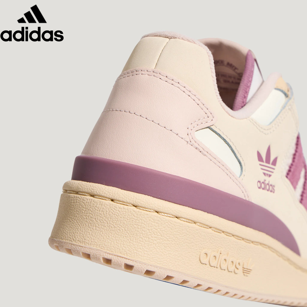 Adidas Forum Low Cream Pink Purple Unisex Sneakers