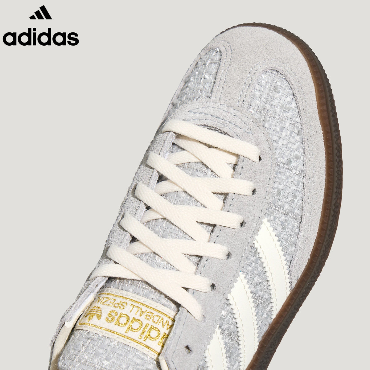 adidas  samba  women's shoes  men's samba sneakers Handball Spezial Gray White Retro Sneakers