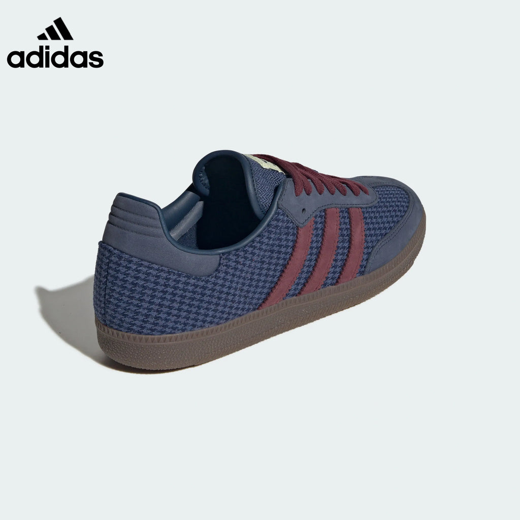 adidas Samba OG Knit Sneakers – Navy and Burgundy