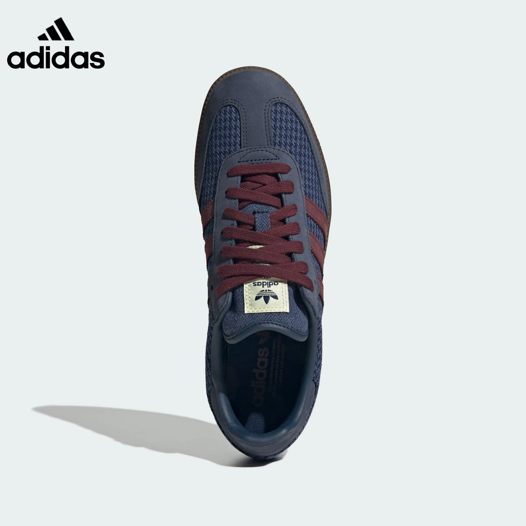 adidas Samba OG Knit Sneakers – Navy and Burgundy