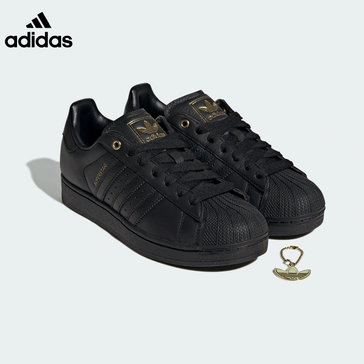 adidas Superstar Black Gold Sneakers