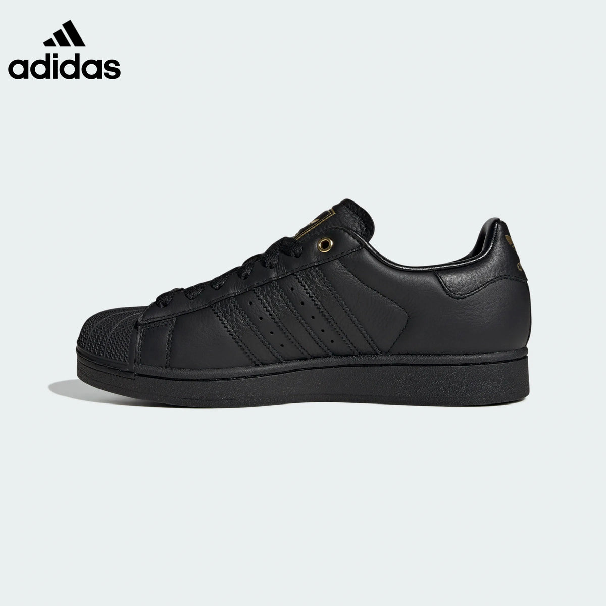 adidas Superstar Black Gold Sneakers