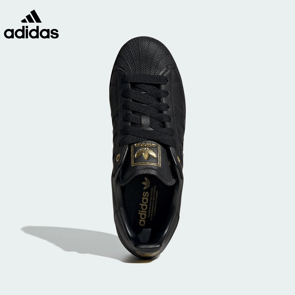 adidas Superstar Black Gold Sneakers