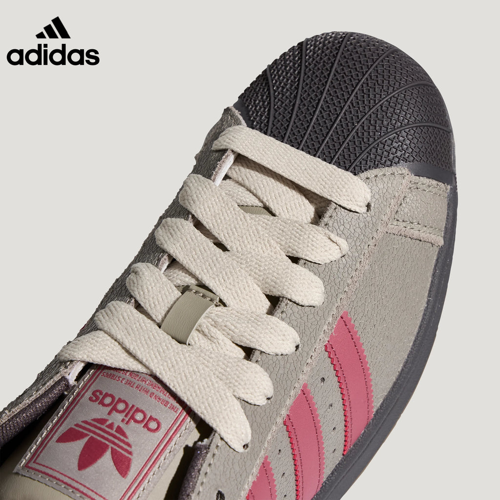 adidas Superstar Gray Pink Sneakers