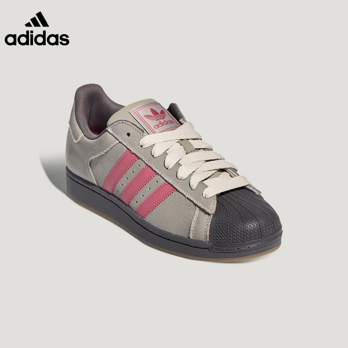 adidas Superstar Gray Pink Sneakers