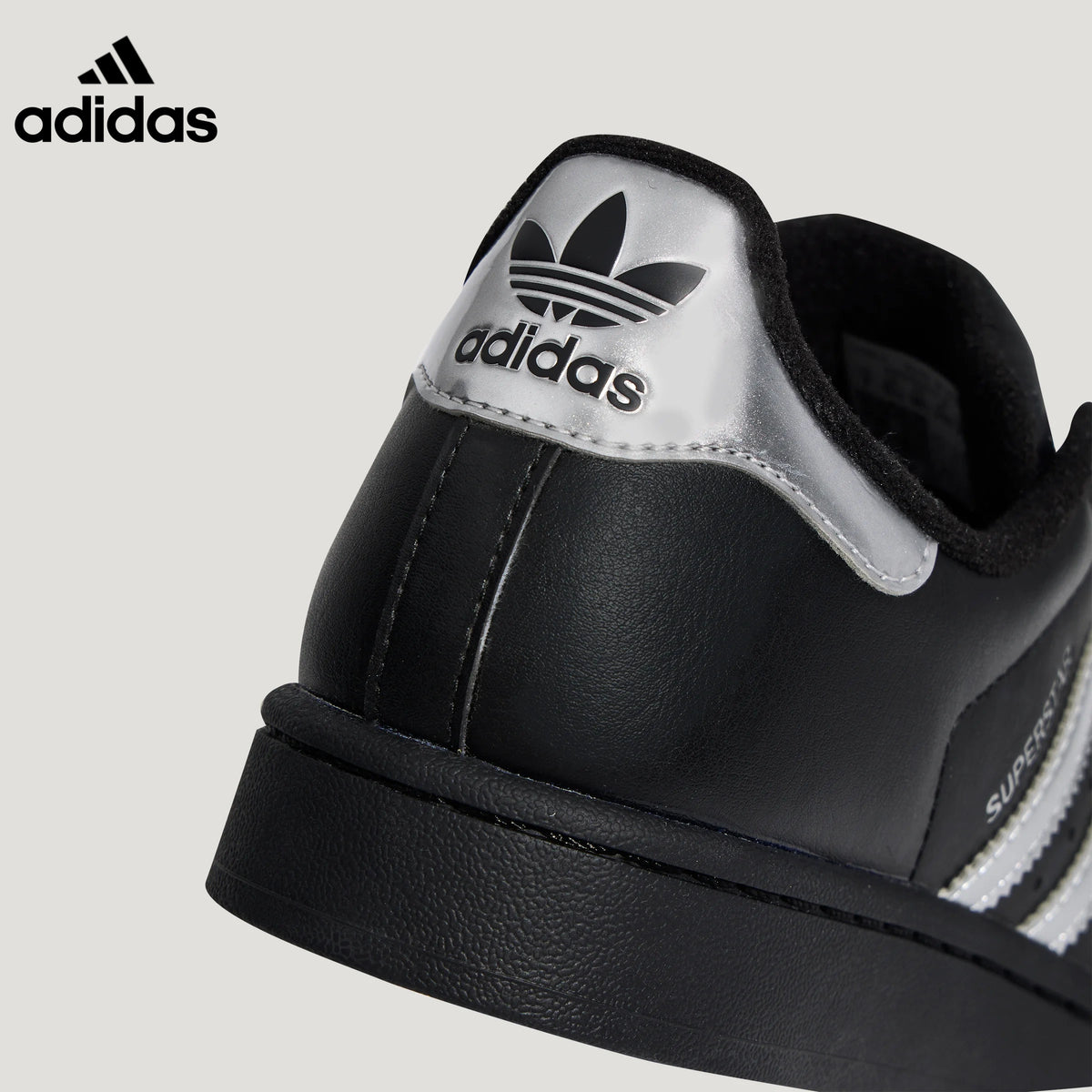 adidas Superstar Black Silver Sneakers adidas originals classic shoes