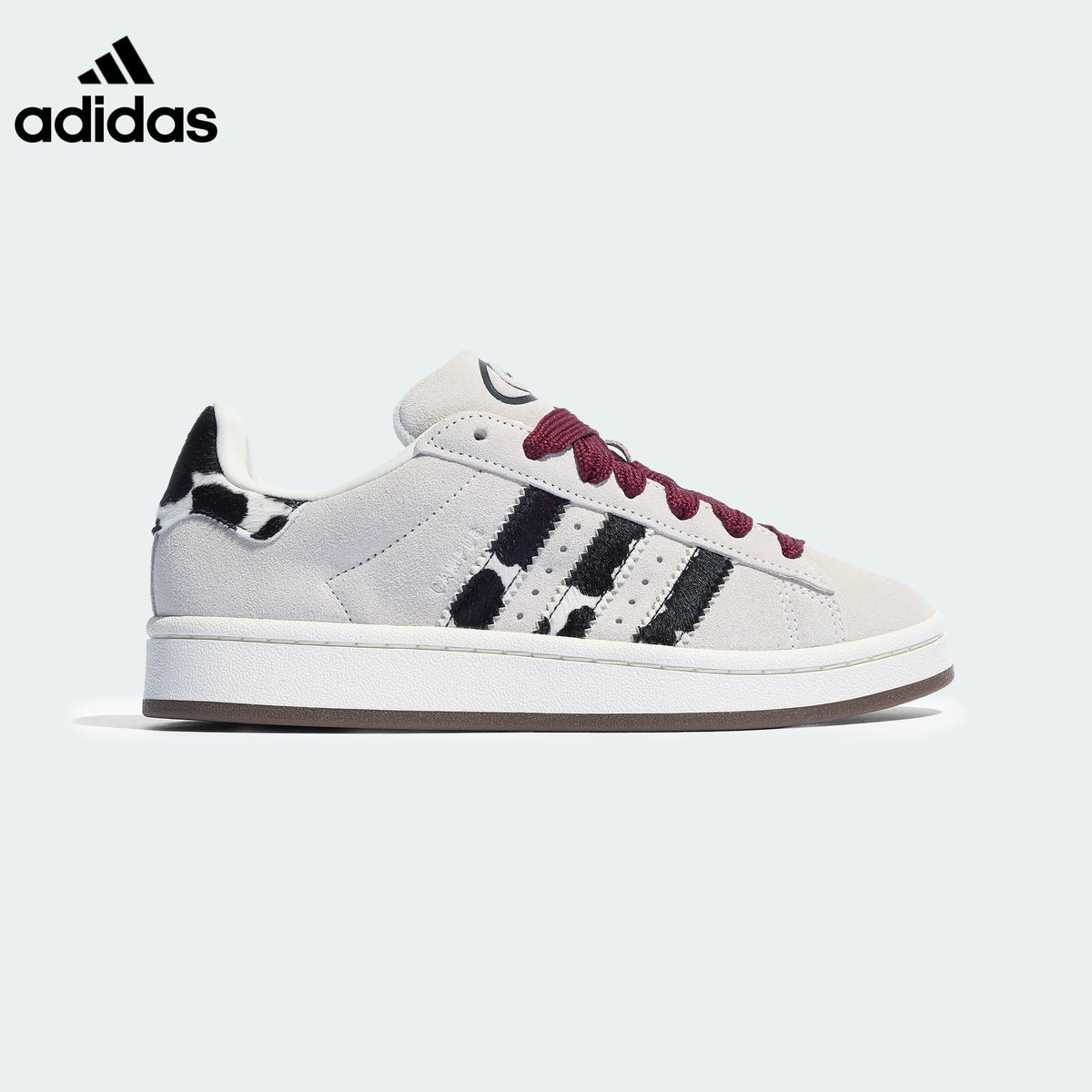 adidas Campus 00s Cream Cow Print Sneakers adidas originals classic shoes