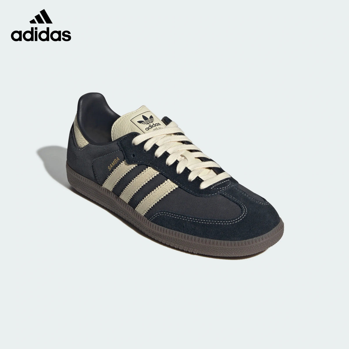adidas samba  women's shoes  men's samba sneakers Black Cream Gum Sneakers