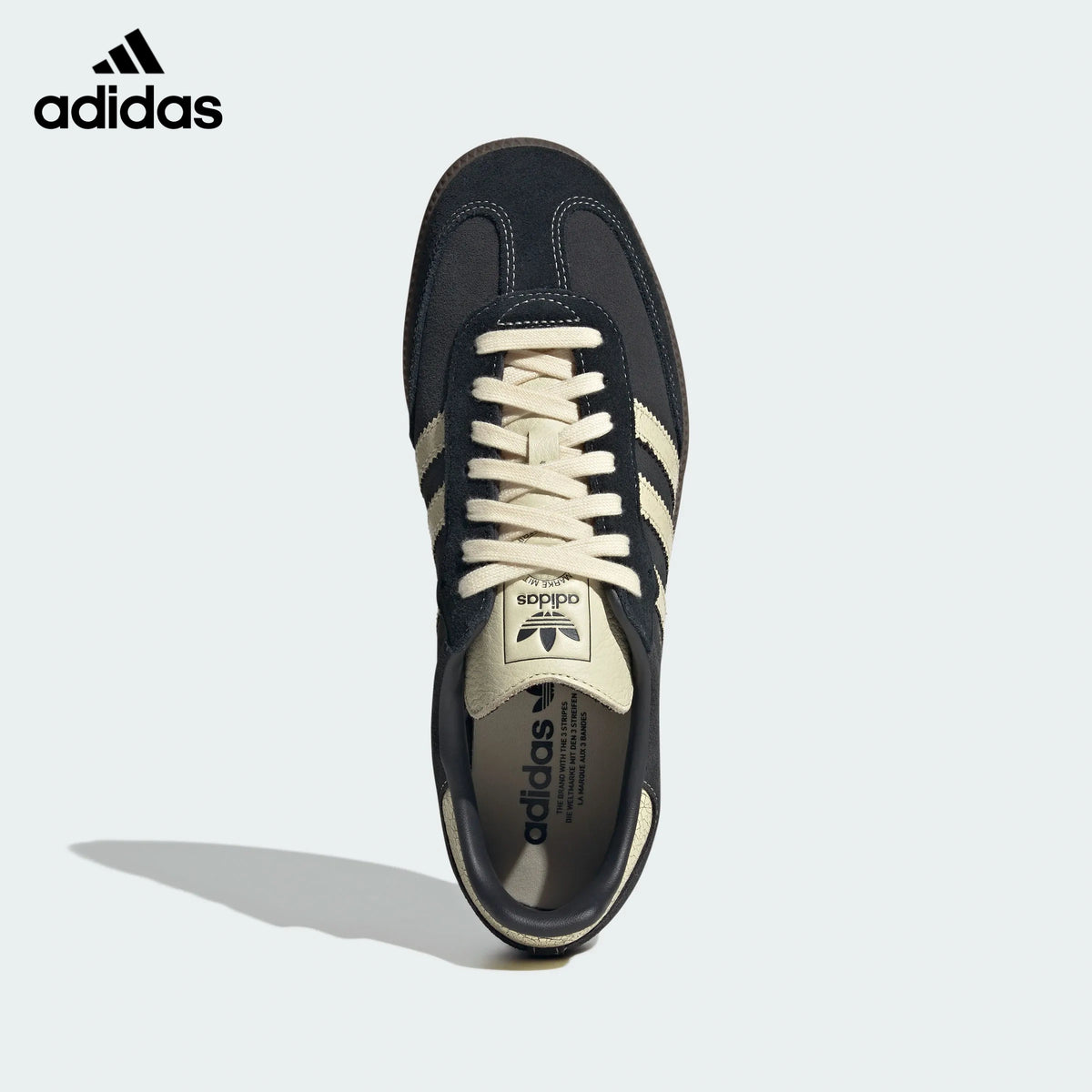 adidas samba  women's shoes  men's samba sneakers Black Cream Gum Sneakers