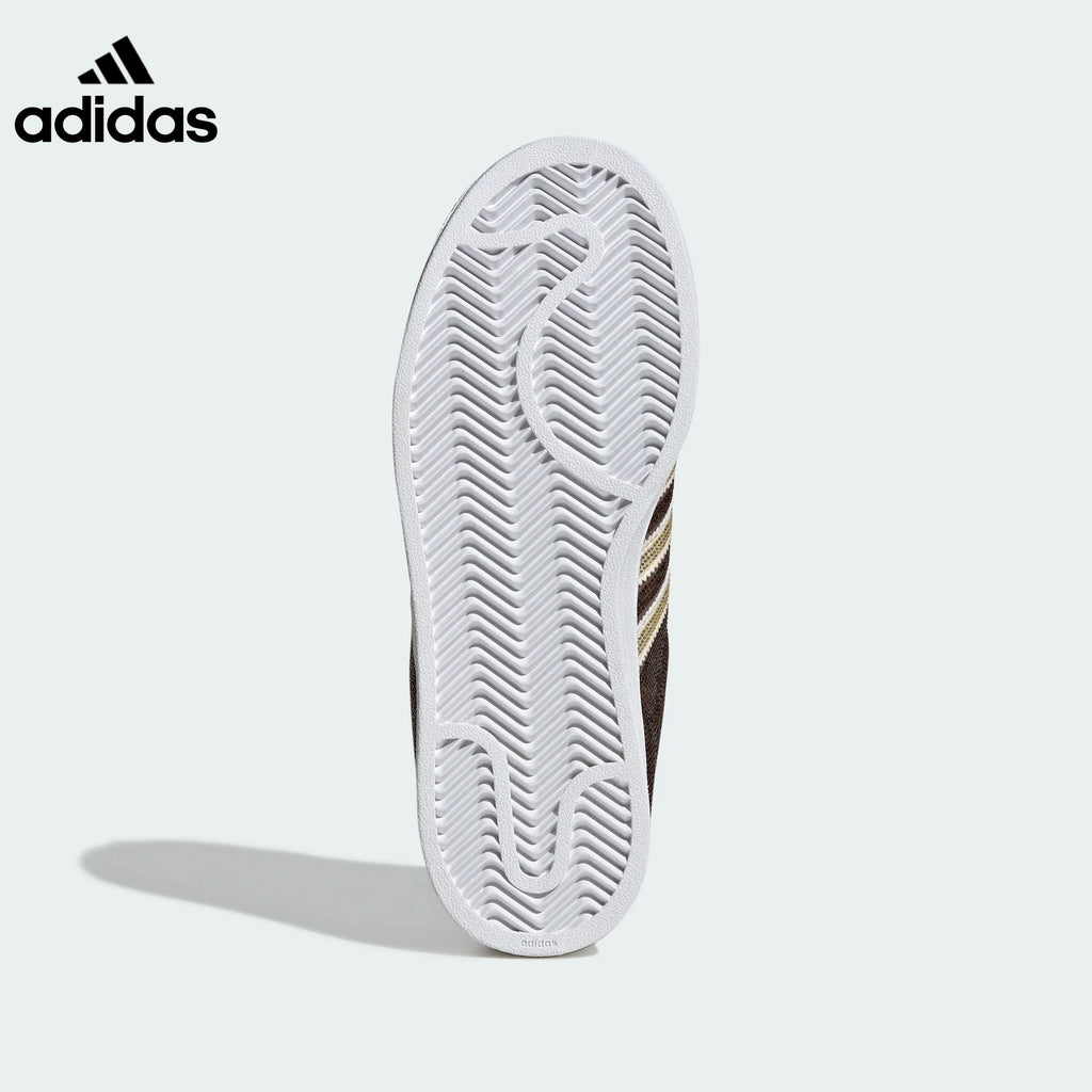 adidas Superstar Brown Rhinestone Sneakers