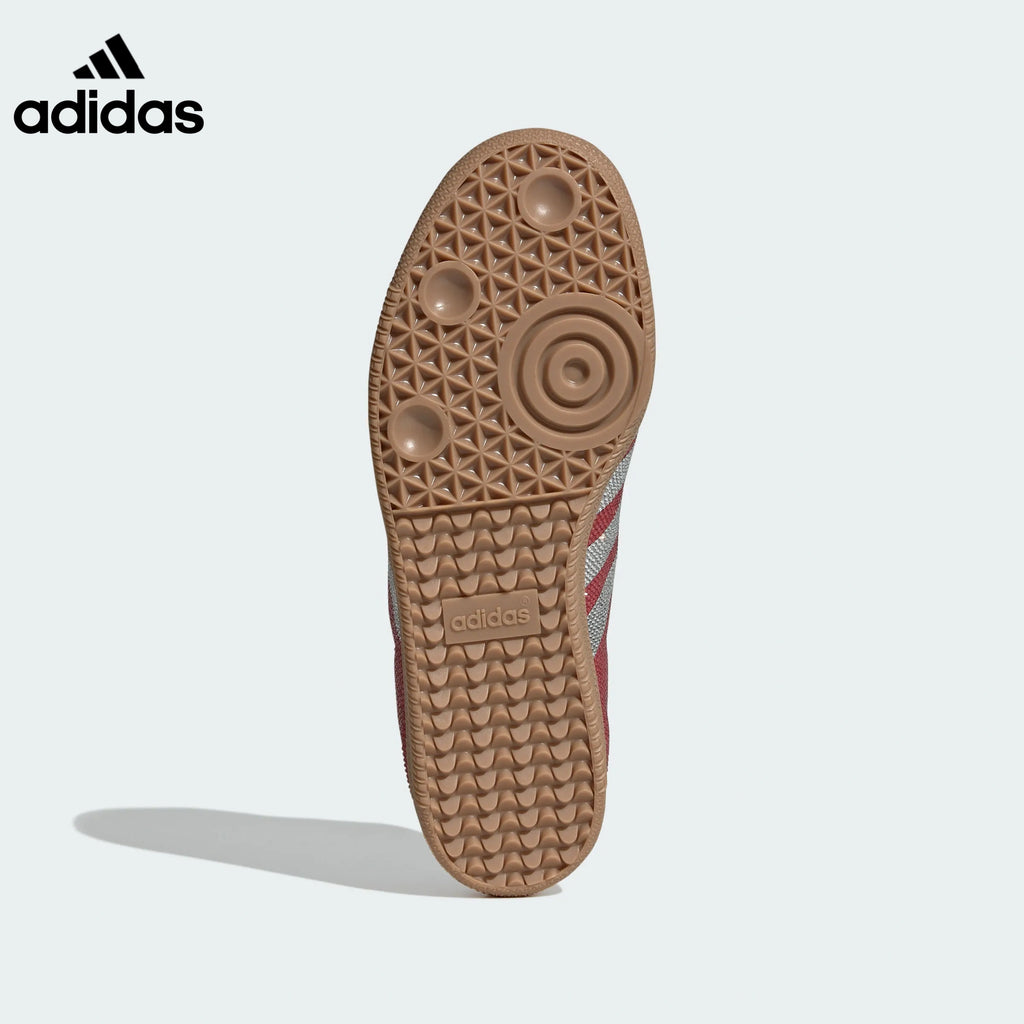 adidas Samba OG Sneakers – Red with Silver Rhinestones