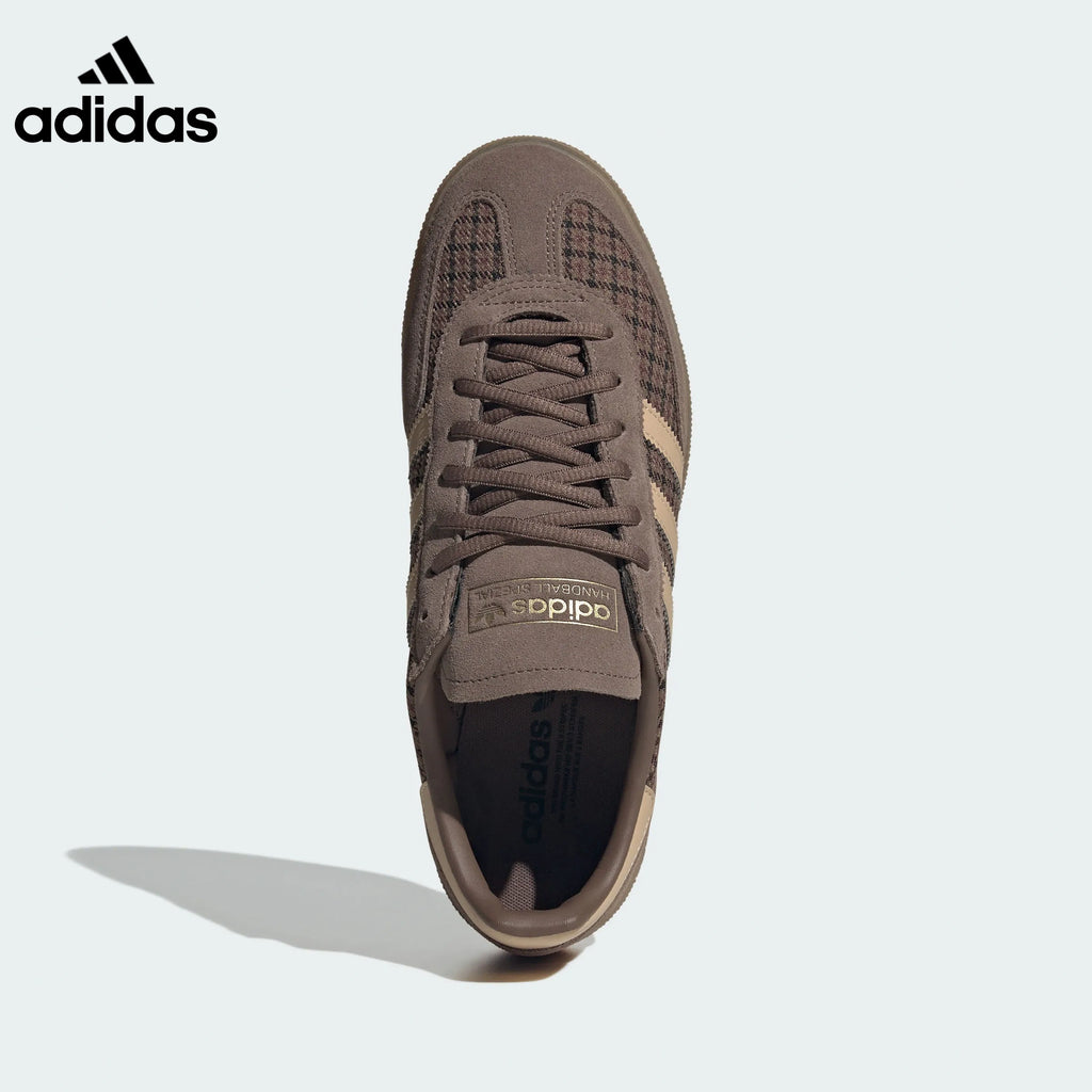 adidas handball women's shoes  men's Handball Spezial sneakers Brown Plaid Gum Sole Sneakers