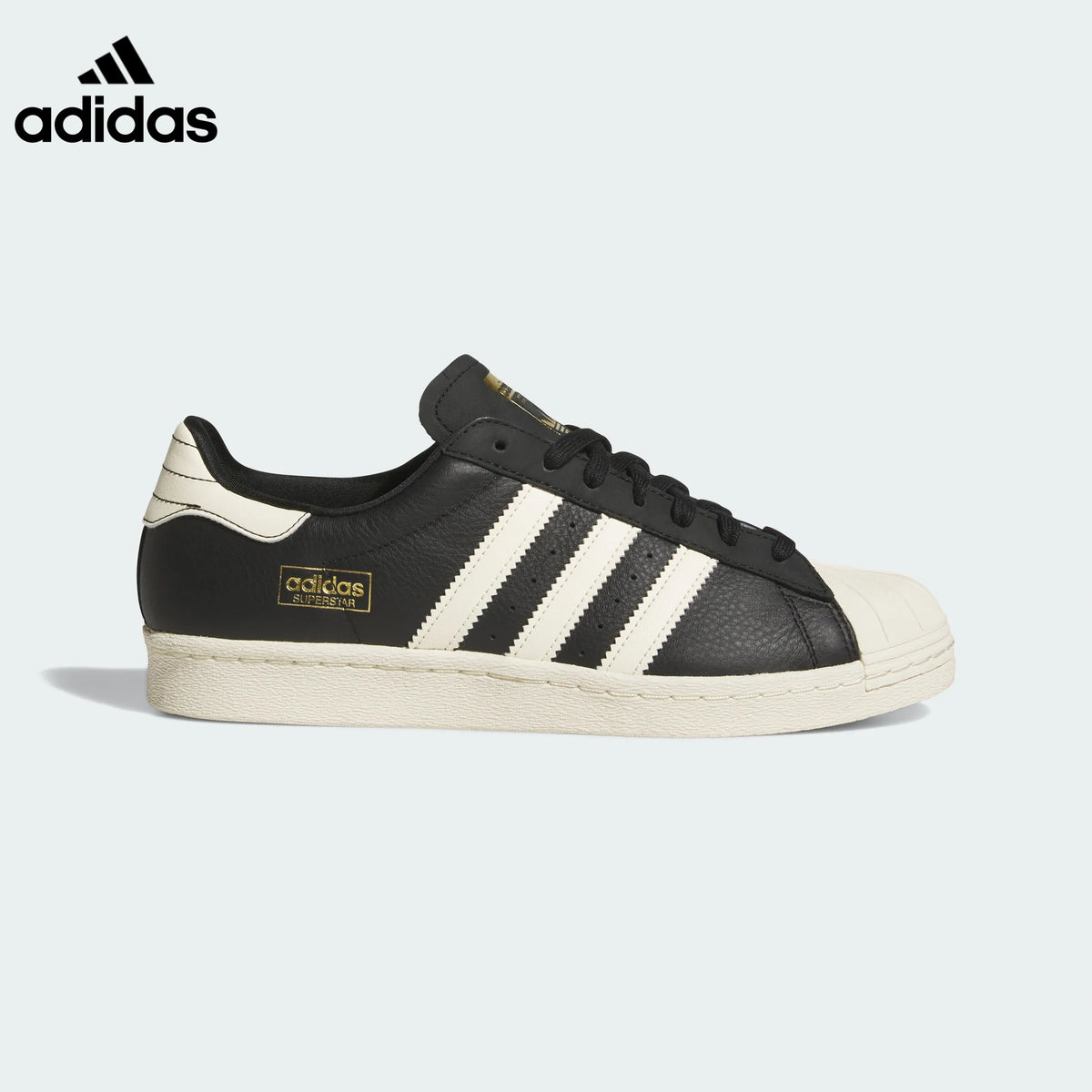 adidas Superstar Black Cream Sneakers