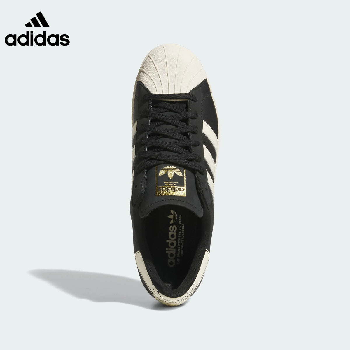 adidas Superstar Black Cream Sneakers