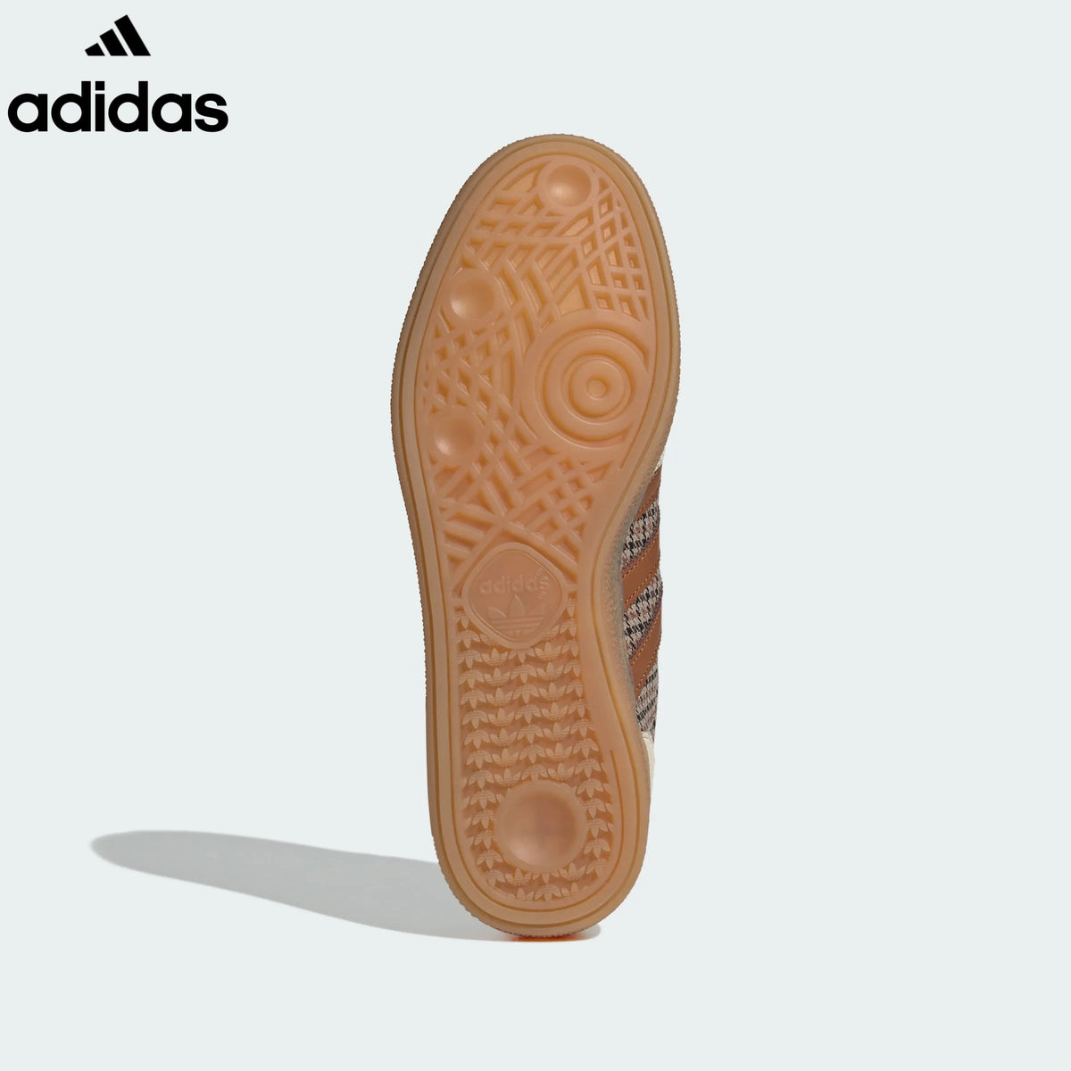 adidas samba  women's shoes  men's samba sneakers  Handball Spezial Beige Plaid Retro Sneakers brown