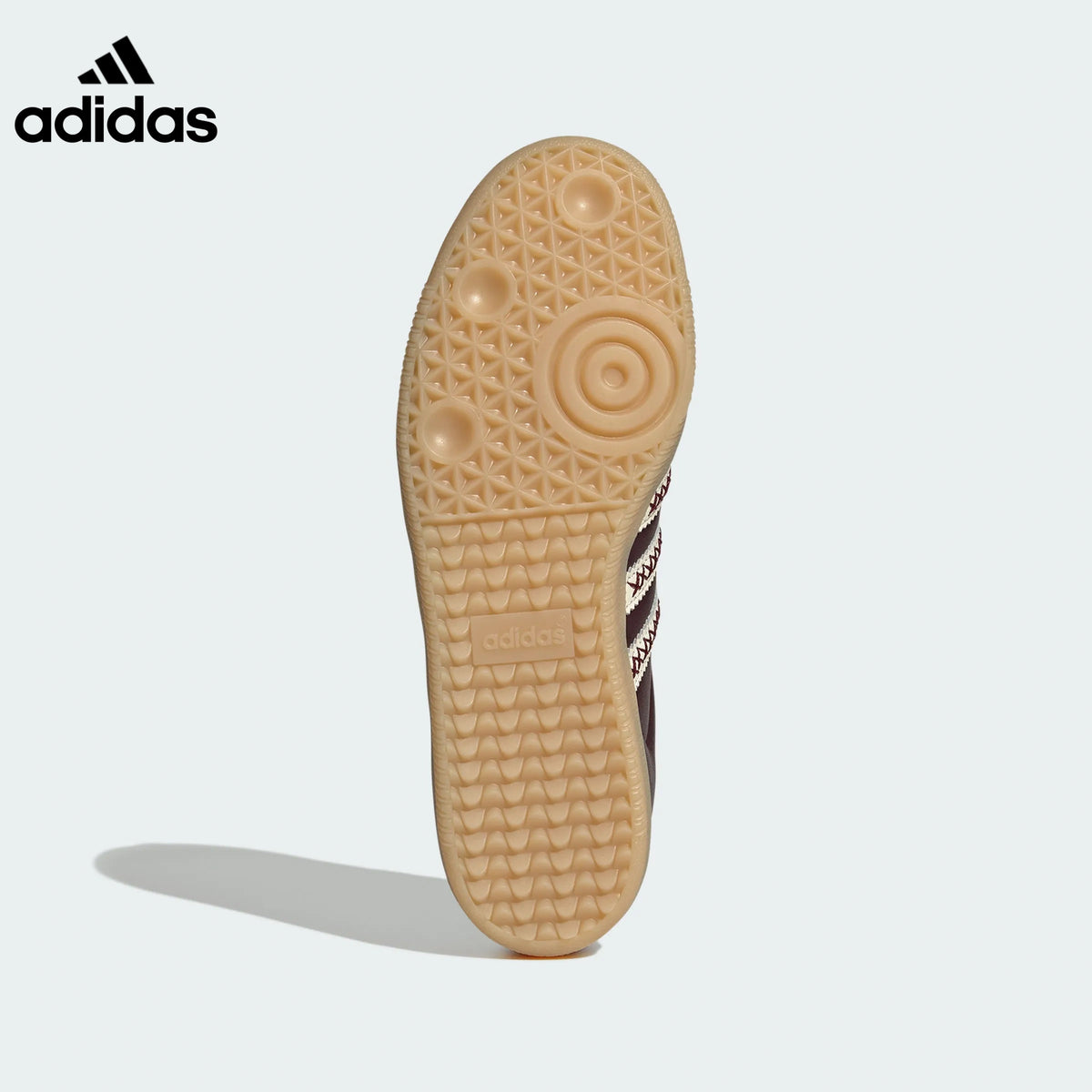 adidas Samba OG Sneakers – Burgundy with White Stitching
