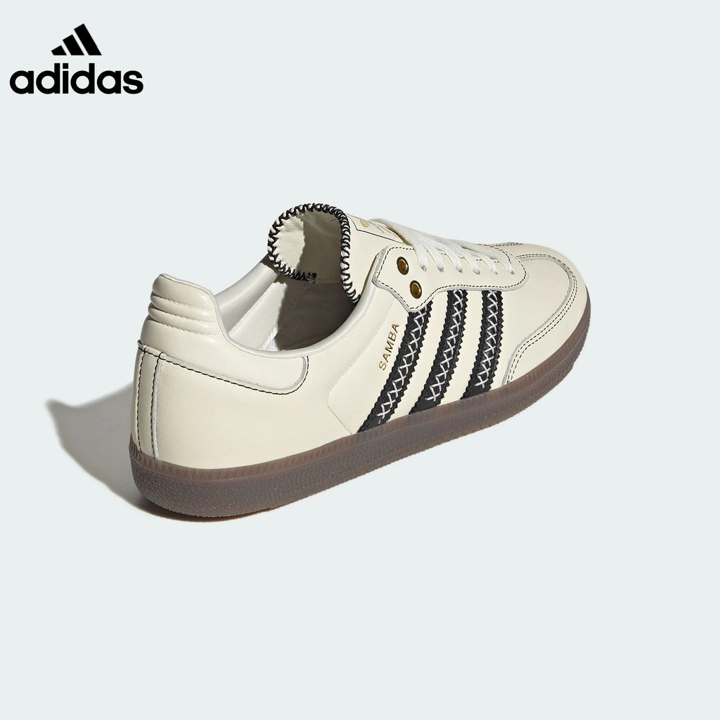 adidas Samba OG Sneakers – Cream with Black Stitching