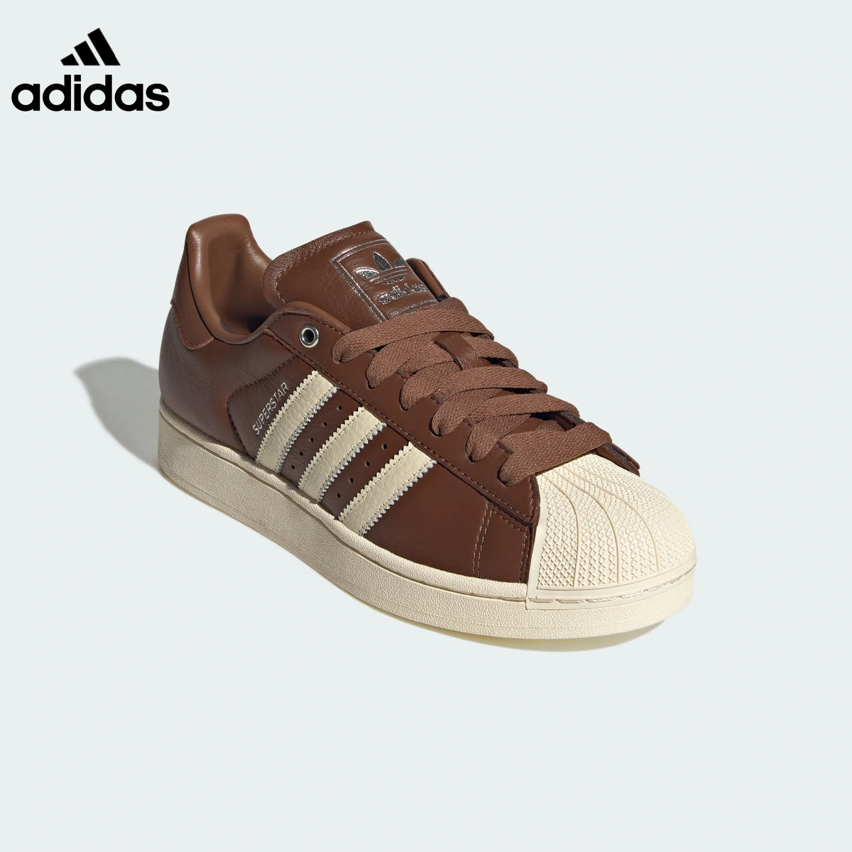 adidas Superstar Brown Cream Sneakers