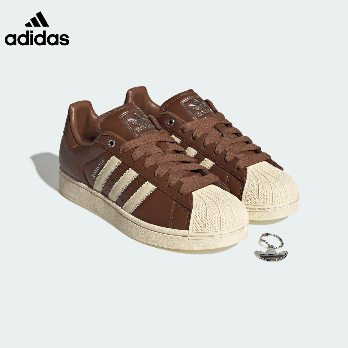 adidas Superstar Brown Cream Sneakers