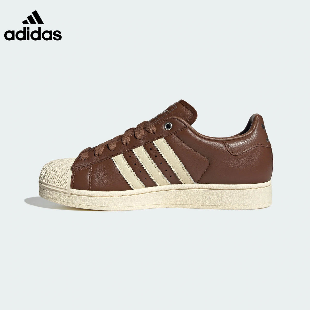 adidas Superstar Brown Cream Sneakers