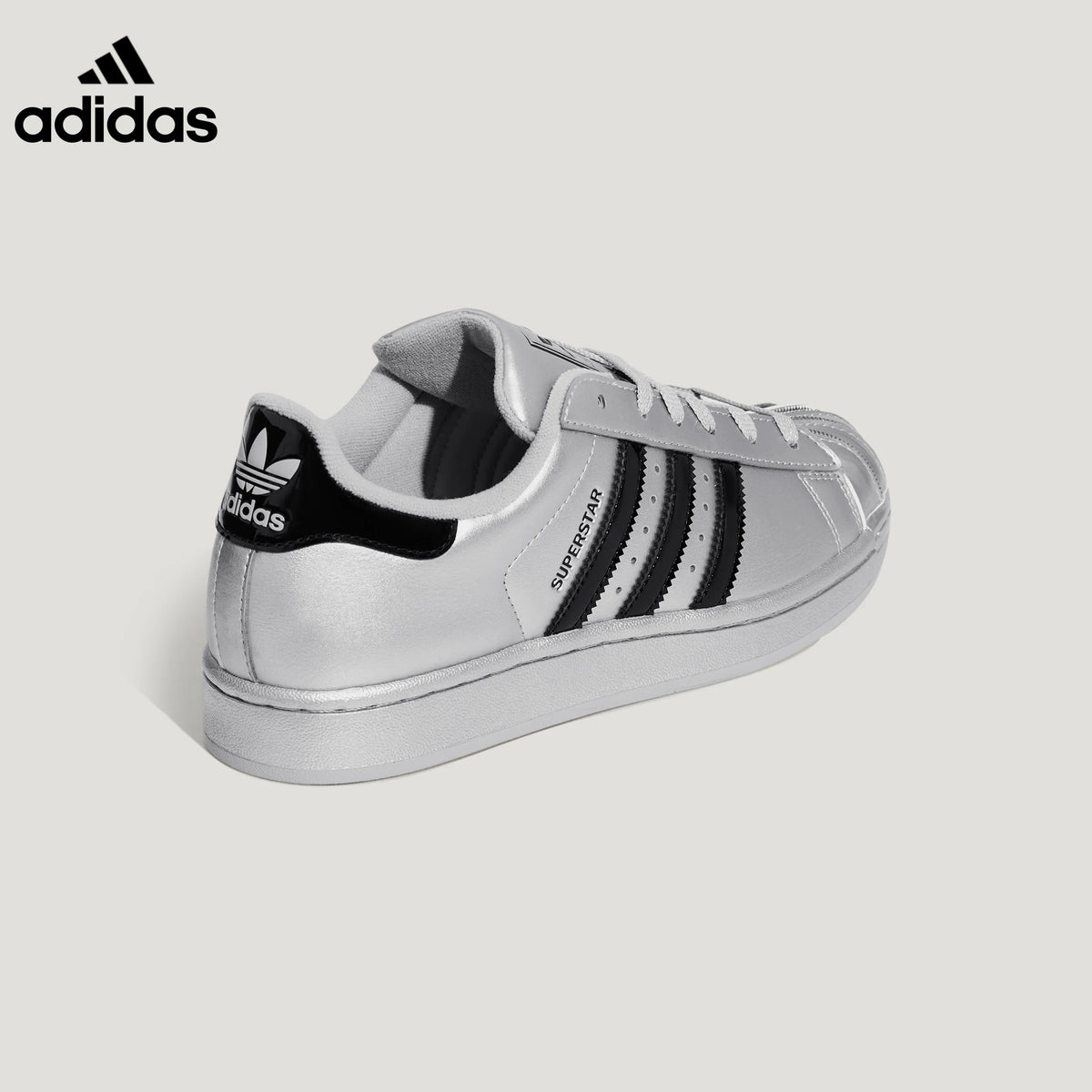 adidas Superstar Silver Black Sneakers