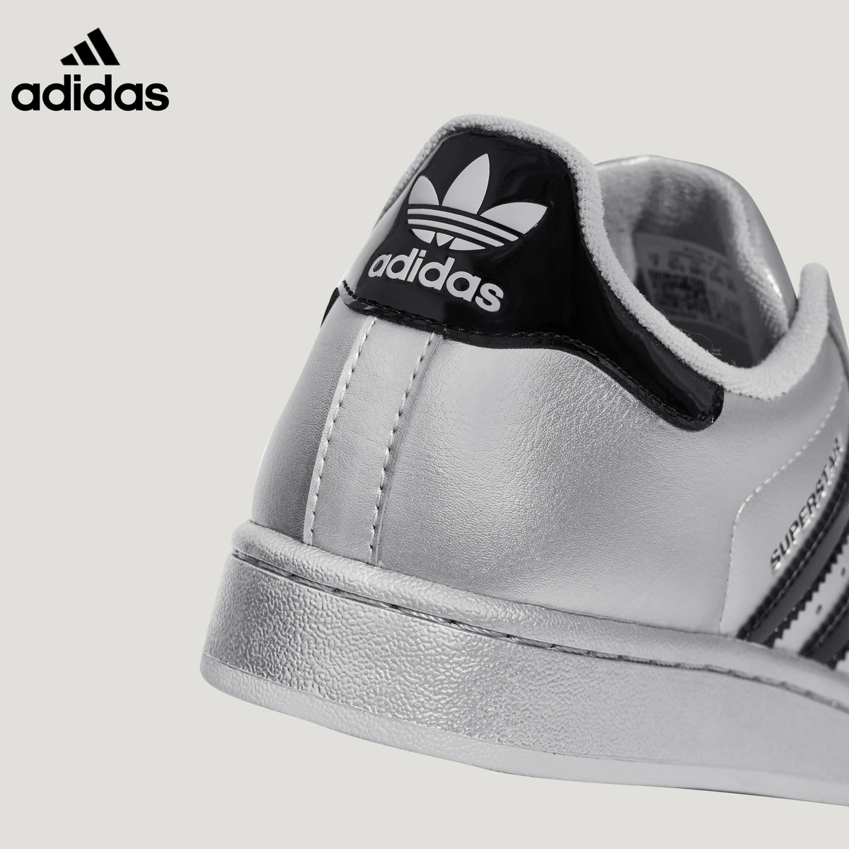 adidas Superstar Silver Black Sneakers