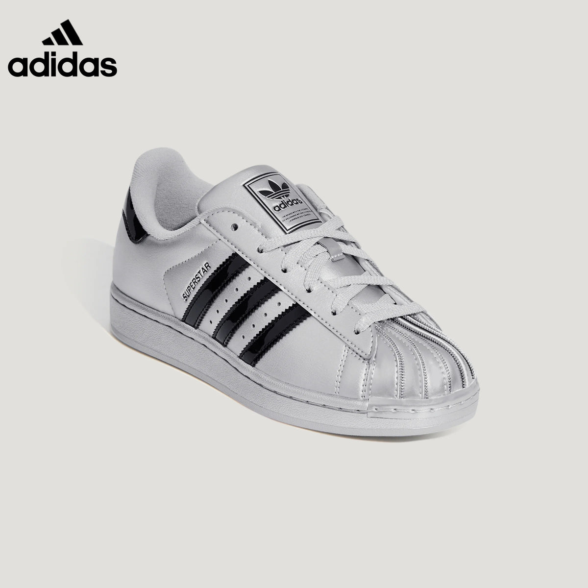 adidas Superstar Silver Black Sneakers