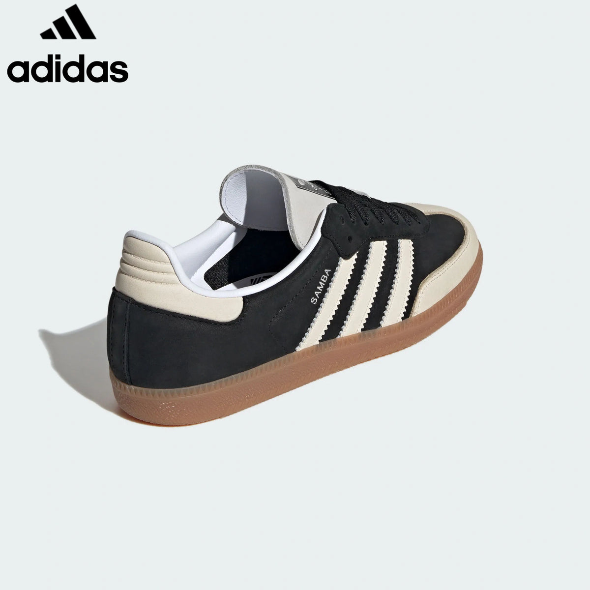 Adidas  samba  women's shoes  men's samba sneakers  Black Cream Unisex Sneakers