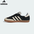 Adidas  samba  women's shoes  men's samba sneakers  Black Cream Unisex Sneakers